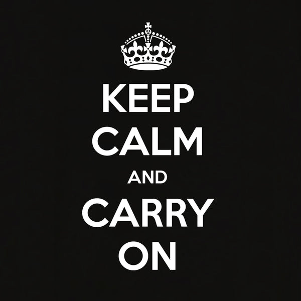 Keep Calm And Carry On T-shirt for Men - Let's Beach