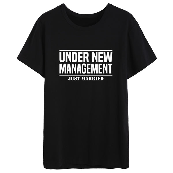 Under New Management Just Married T-shirt for Women - Let's Beach