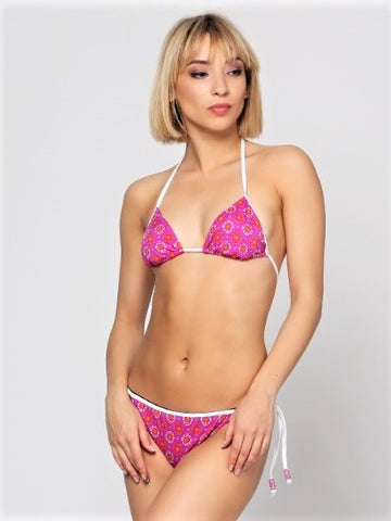Pink Printed Bikini - Let's Beach