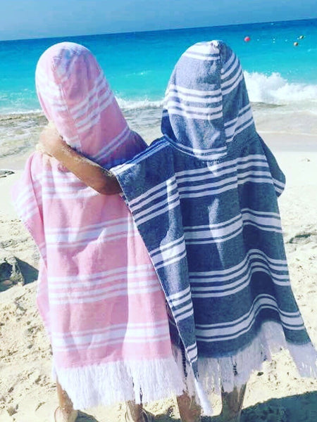 Kids Egyptian cotton ponchos - Let's Beach