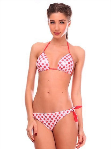 Dotted Triangle Cup Bikini - Let's Beach