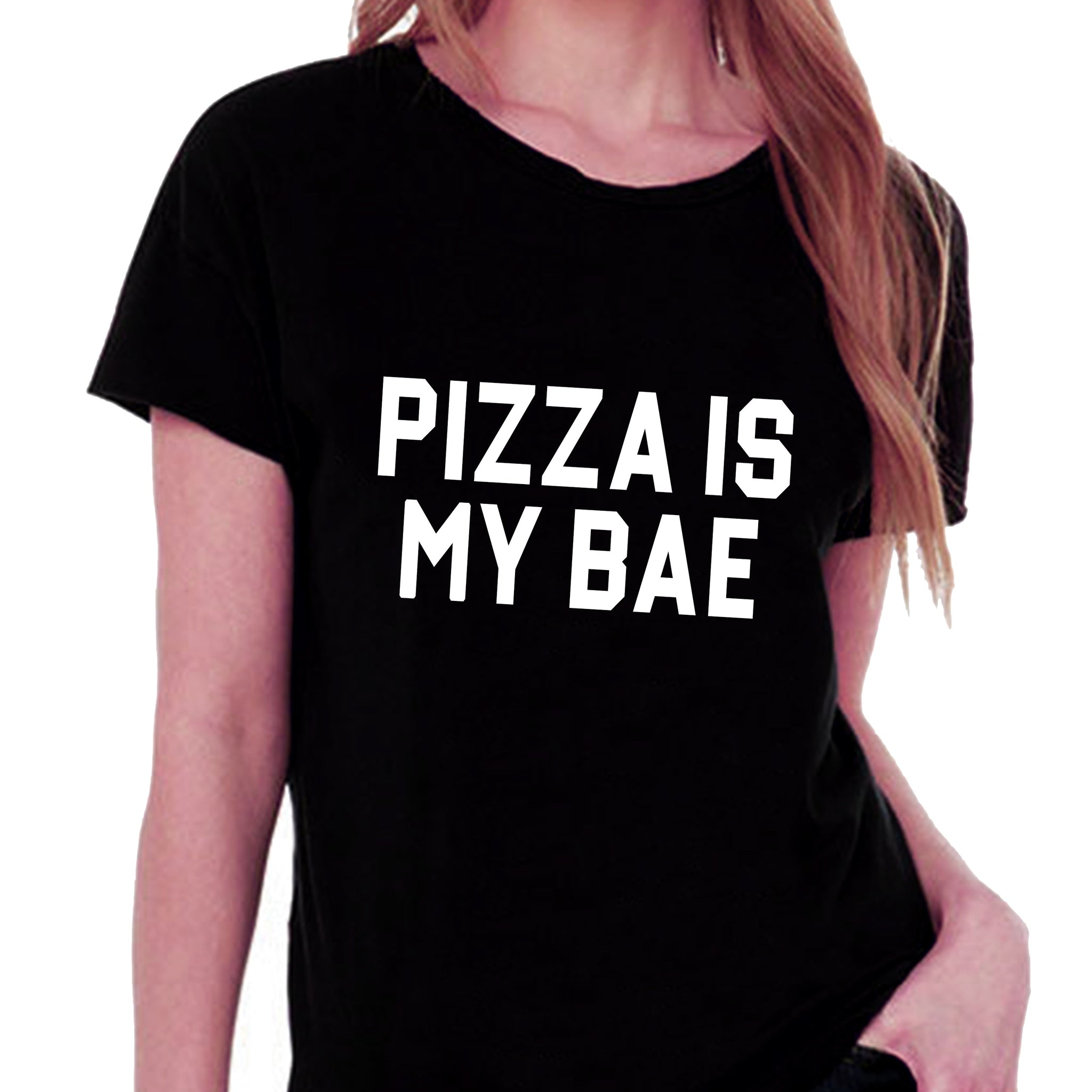 Pizza Is My Bae T-shirt for Women - Let's Beach
