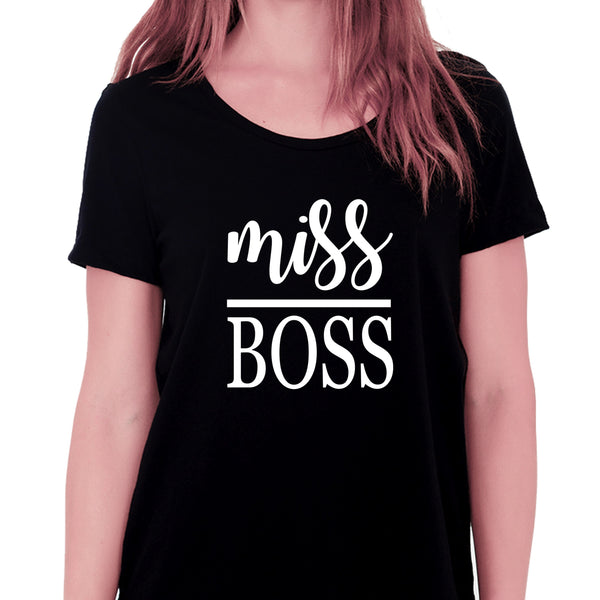 Miss Boss T-shirt for Women - Let's Beach