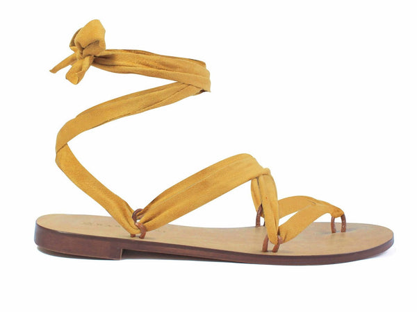 Suede Mustard Ribbon - Let's Beach