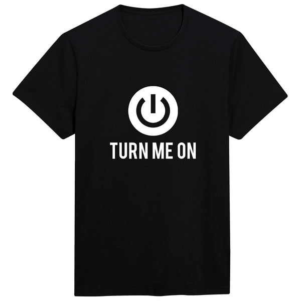 Turn Me On T-shirt for Men - Let's Beach